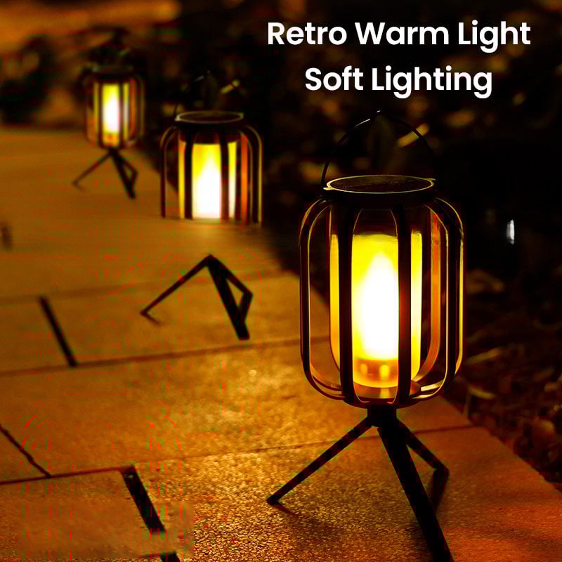 🌞Summer Sale 🔥Solar Lantern Outdoor Light with 4 Modes