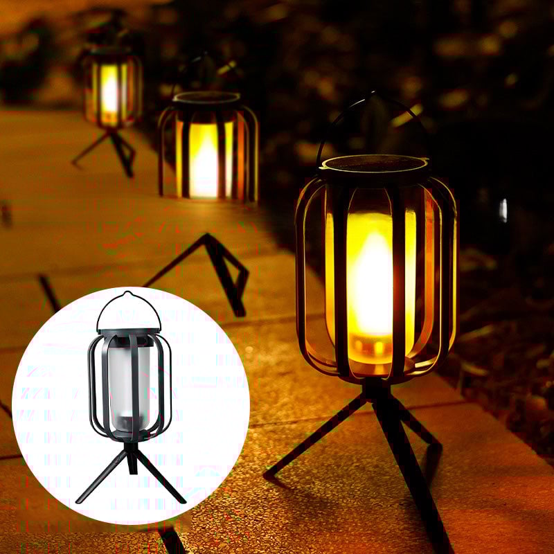 🌞Summer Sale 🔥Solar Lantern Outdoor Light with 4 Modes