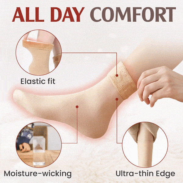 🔥Ultra-Soft Velvet Slim Thermal Socks