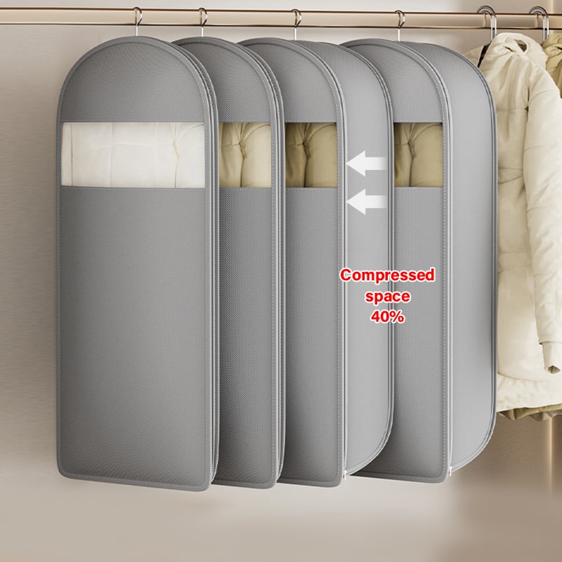 ❤️🔥2025 Space Saving Hanging Garment Bag with Self Compression Zipper