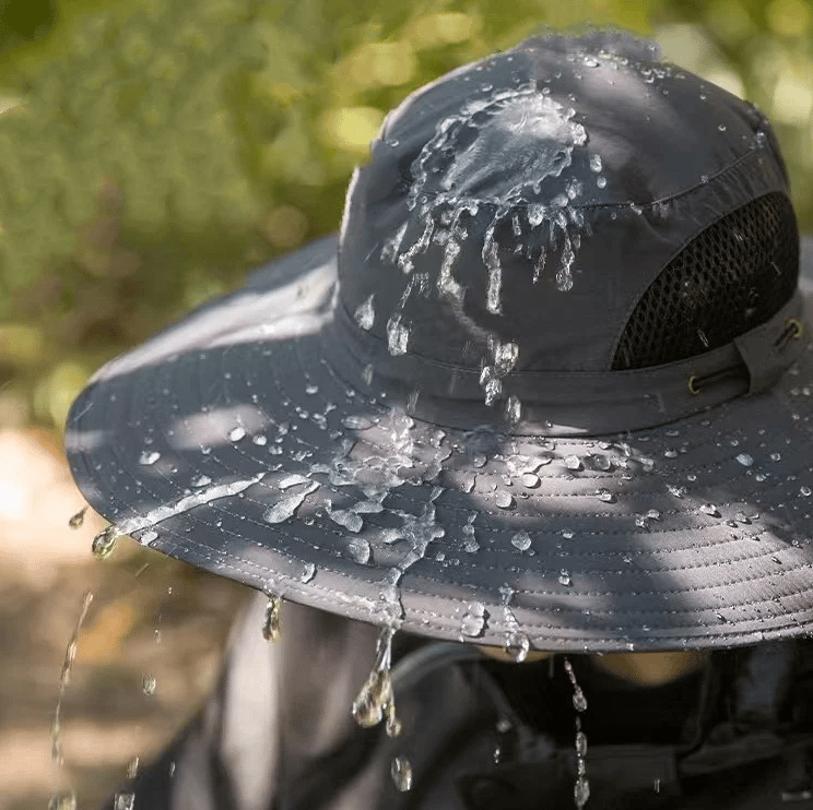💥Wide Brim Solar Fan Outdoor Fishing Hat-Solar & USB Charging