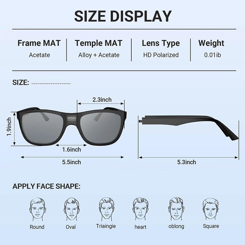 š¶ļøSmart Photochromic Polarized Sunglasses