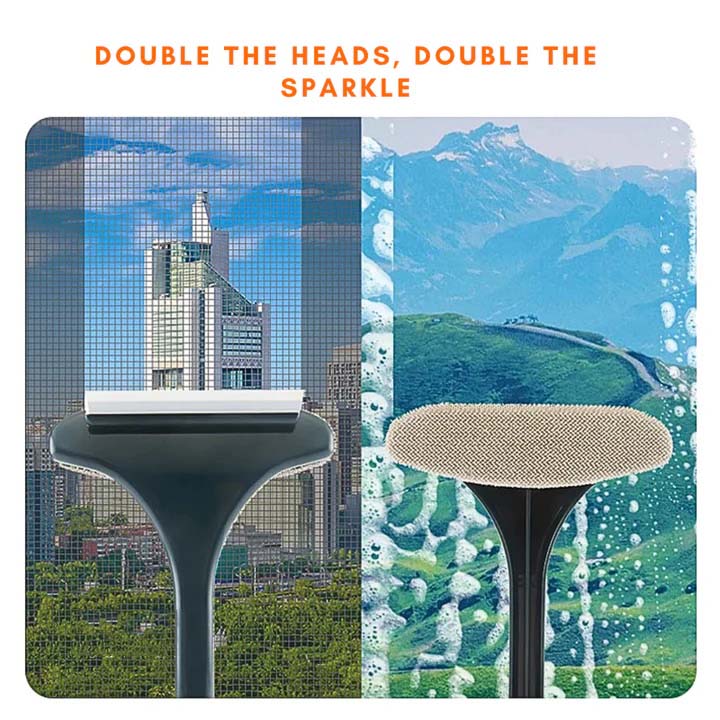 2-in-1 Window Cleaning Tool with Dual-Head