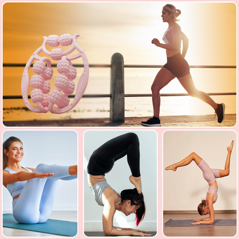 🔥Double Row Roller Leg Clamp Massager