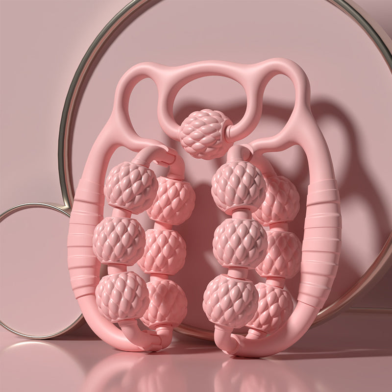 🔥Double Row Roller Leg Clamp Massager