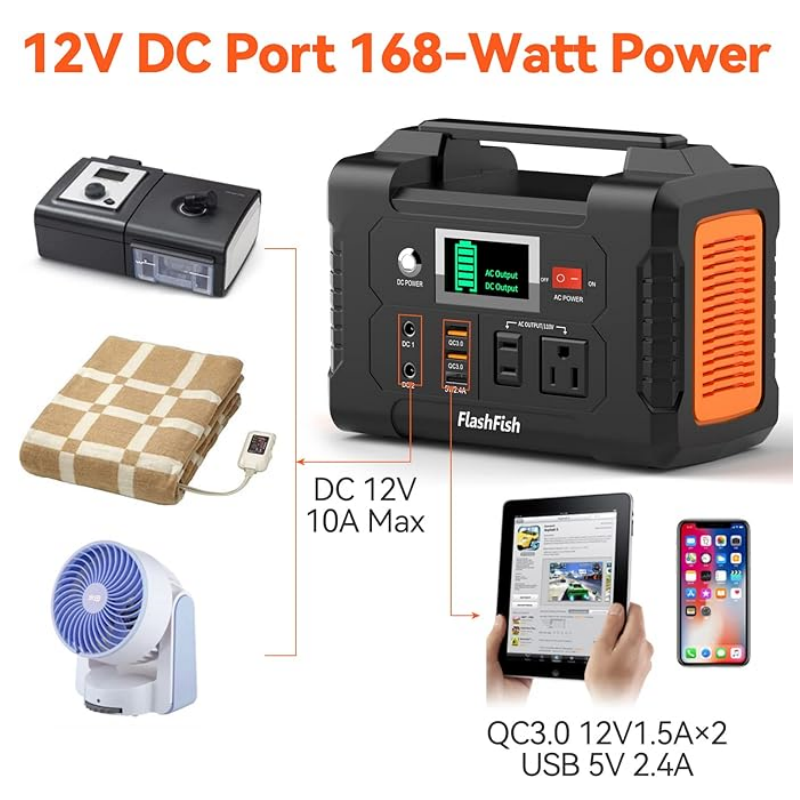 ⚡200W Portable Power Station with Display