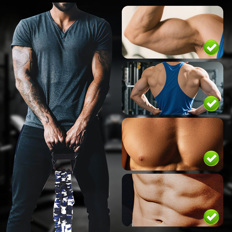 3-Way Natural Latex Resistance Band - Full Body Stretching & Strength Training