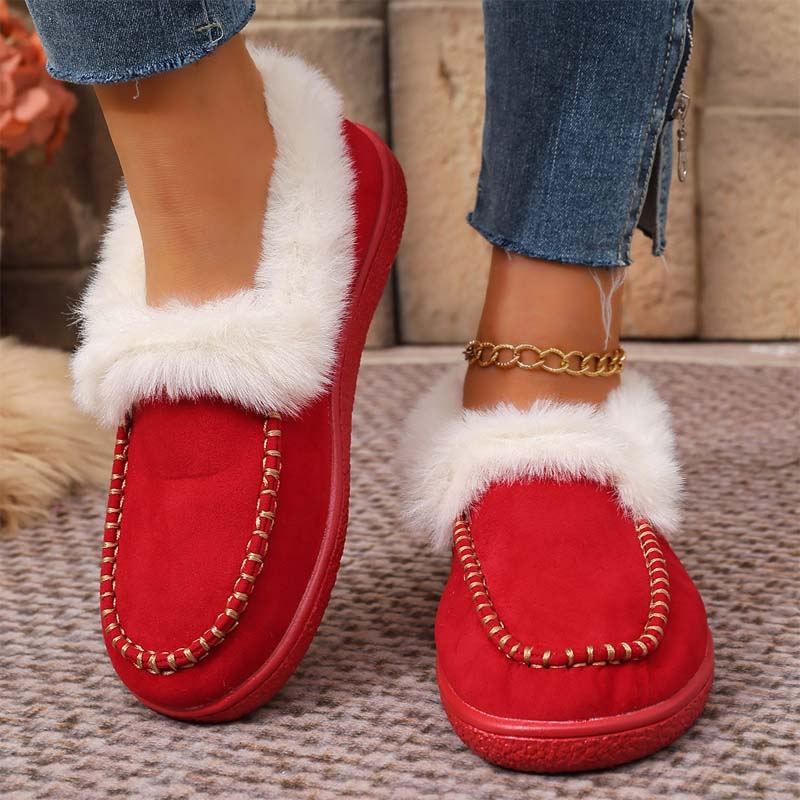 🍂Fuzzy Closed Back Slippers for Women