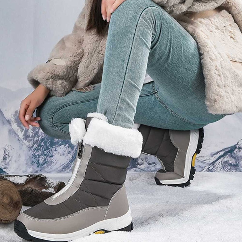 Women’s Non-Slip Warm Zipper Snow Boots👢