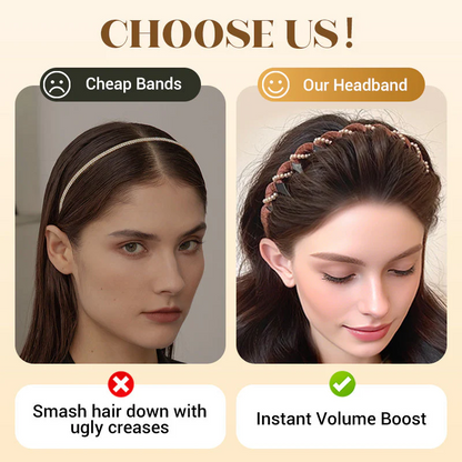 🔥Vintage High Cranium Artificial Pearl Hairband
