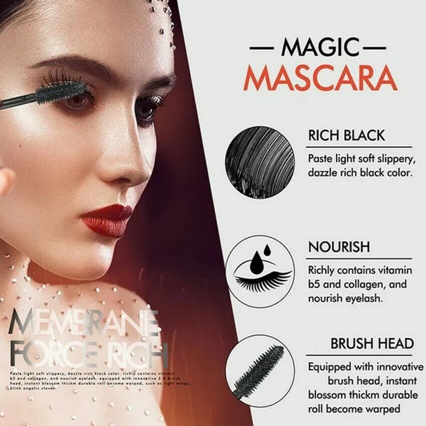 😍Best Gift-4D Waterproof Silk Fibre Thick Lengthening Mascara