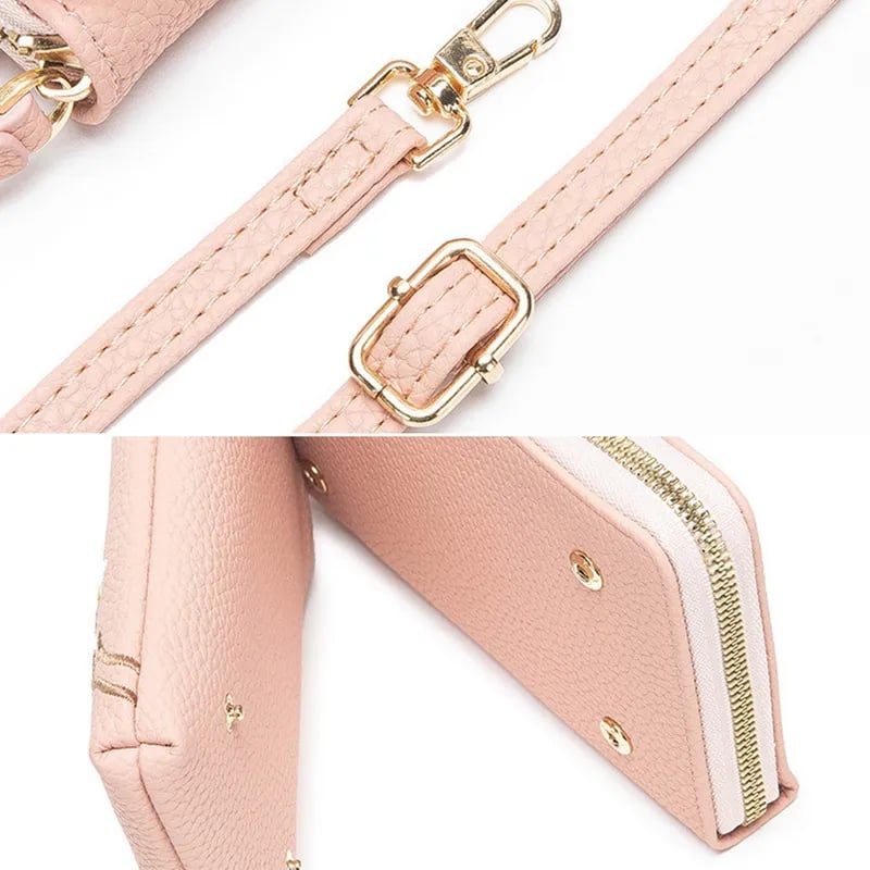 🔥Women Sling Cross-Body Wallet with Mobile Cell Phone Holder