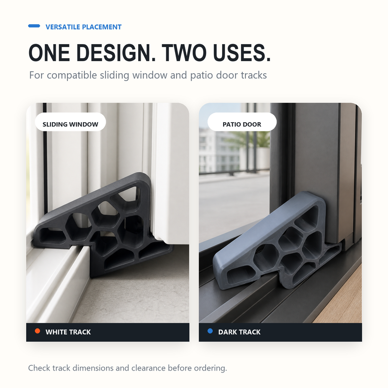 🎁🚪✨ Less Slamming--Secure Track Door Stop