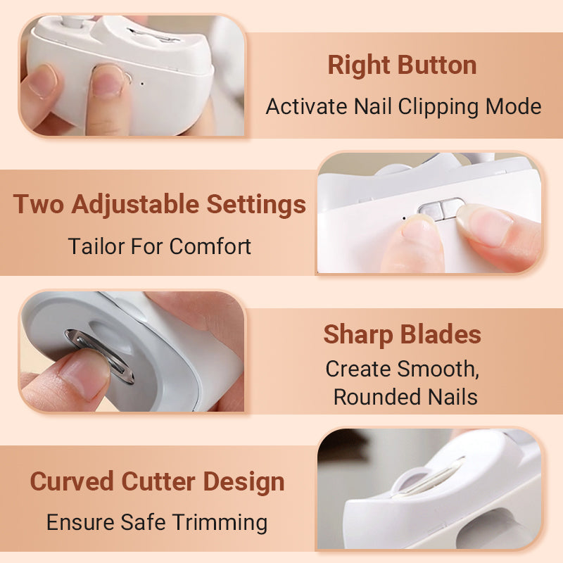 🔥3 in 1 Automatic Electric Nail Clipper with Polishing【Safe and convenient】