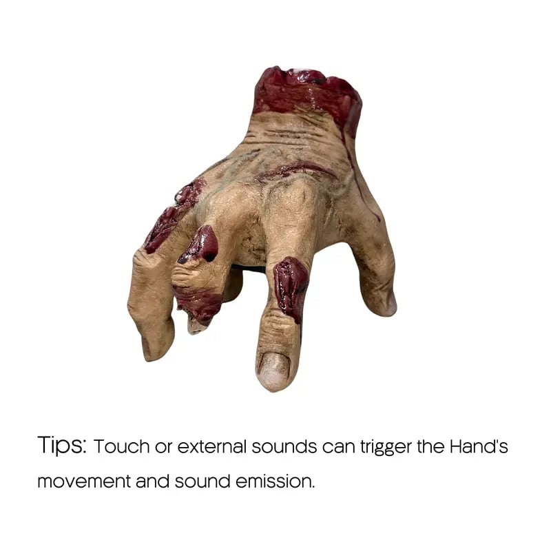 🖐️ Realistic Scary Hand Props - Flexible & Creepy for Halloween/Cosplay, Perfect for Decoration or Pranks 🎃📦