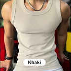 🎉🛍️Men's Summer Essentials 🎽Round Neck Quick-Drying Stretchy Slim Tank Top