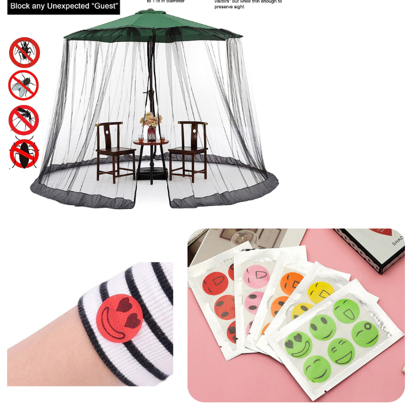 🚩🌞Patio Umbrella Mosquito Netting Screen