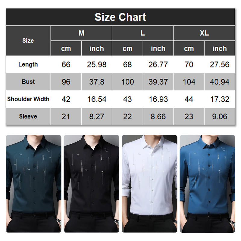 🔥BUY 2 Free shipping🔥Men's Wrinkle-Free Long Sleeve Shirt