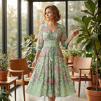 💃Elegant Floral Maxi Dress | Flow & Feminine Silhouette
