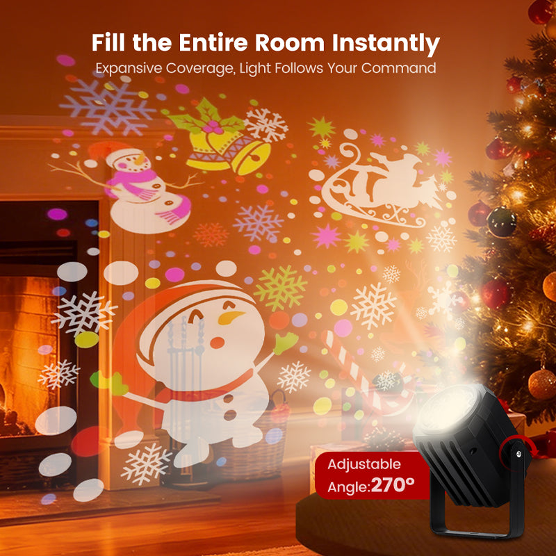 🎁Christmas Hot Sale 🎅Rotating LED Christmas Pattern Projector Light