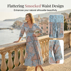 💃Elegant Floral Maxi Dress | Flow & Feminine Silhouette