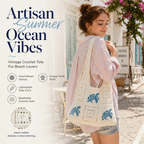 📢📢Turtle Pattern Crochet Tote Bag