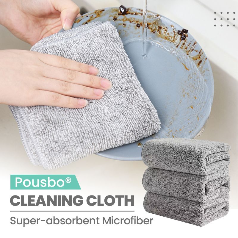 Bamboo Charcoal Microfiber Cleaning Rag