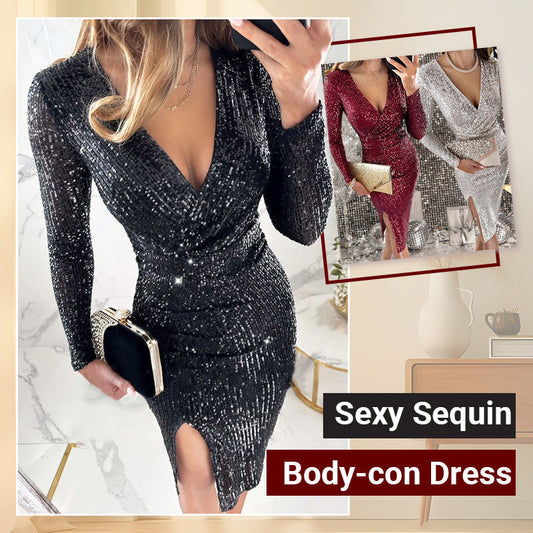 Sexy Sequin Body-con Dress