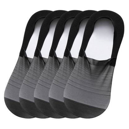 💥5 Pairs Ice Silk No-Show Socks Set