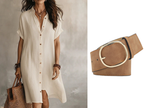 🌸Women's Short Sleeve Button-Down Shirt Dress – Your New Wardrobe Essential ✨