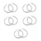 🎉BUY 1 GET 1 FREE🎁Diamond-Cut Hoop Earrings for Women
