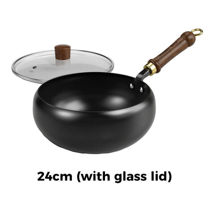 🍳Uncoated Thick Iron Pot