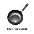 🍳Uncoated Thick Iron Pot