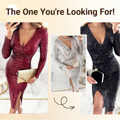 Sexy Sequin Body-con Dress