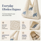 📢📢Turtle Pattern Crochet Tote Bag