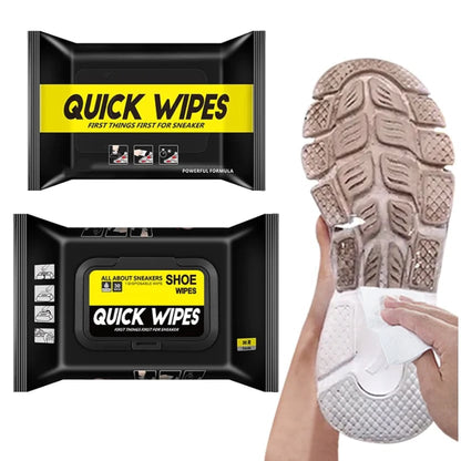 Shiny shoes in a flash: wet wipes for flawless elegance! ✨