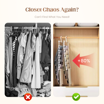 🔥Buy More Save More🔥Household Multifunctional Telescopic Folding Multi-layer Pants Storage Rack