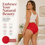 🌸Plus Size High Waist Leak Proof Cotton Panties