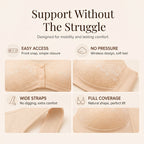 📢📢BIG SALE !!⏰Comfortable Wireless Shaping Front-Fasten Bra