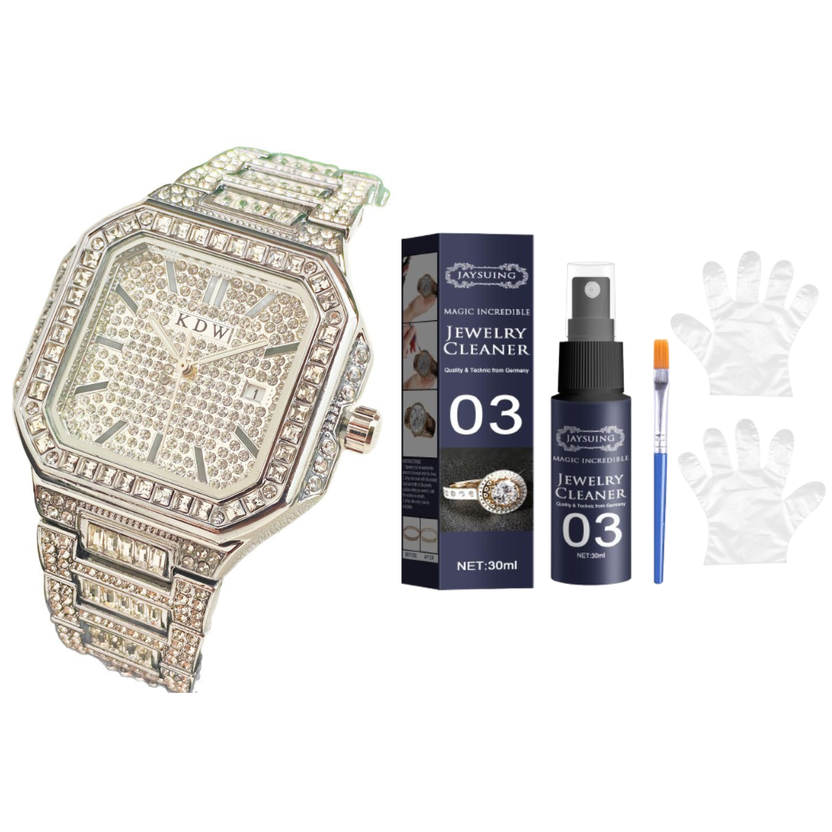✨Luxury Square Rhinestone Watch – Elegant Sparkle for Every Occasion✨