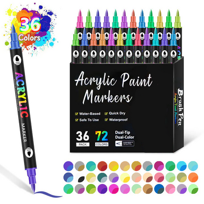 🌈Dual Tip Acrylic Paint Pen Marker
