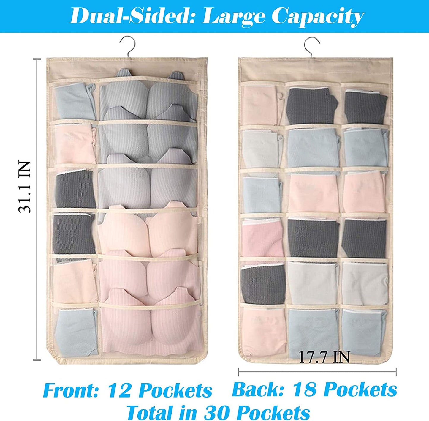 🎁Hot Sale ⏳Double-sided closet hanging bag