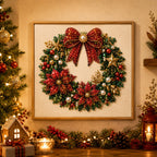🎄✨ DIY Christmas Pearl Bead Art Kit – 5 Festive Designs, 3D Raised Beads & Display Frame Included | Holiday Wall Decor 🖼️🎨