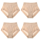 Pay 1 Get 4(4packs) High Waist Ice Silk Seamless Shaping Briefs--Last Day 49% OFF