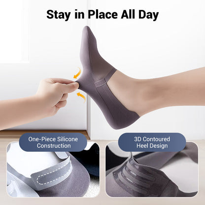 💥5 Pairs Ice Silk No-Show Socks Set