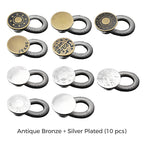 👖👖Spring-Loaded Metal Waist Extender Button for Jeans