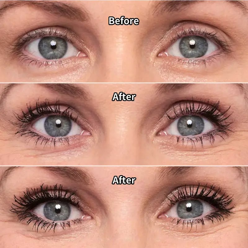 👁️✨ All-Day Beautiful Lashes, Smudge-Proof! Waterproof Fiber Mascara for Natural Volume. 💖💃