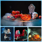 12-LED Ultrasonic Mist Maker Fogger – Creates cool mist & colourful light – Perfect for humidifiers, fountains or Halloween decor – runs quietly in water 💧✨