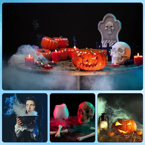 12-LED Ultrasonic Mist Maker Fogger – Creates cool mist & colourful light – Perfect for humidifiers, fountains or Halloween decor – runs quietly in water 💧✨