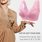 Front Button Breathable Skin-Friendly Cotton Bra